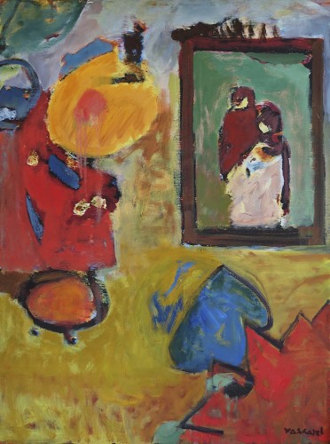 Composition with Red & Blue